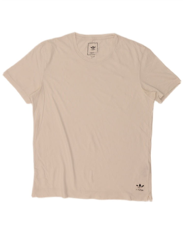 Adidas Herren T-Shirt Top Mittelweiße Baumwolle