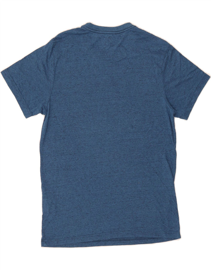 HURLEY Mens Graphic T-Shirt Top Medium Blue Polyester Vintage Hurley and Second-Hand Hurley from Messina Hembry 