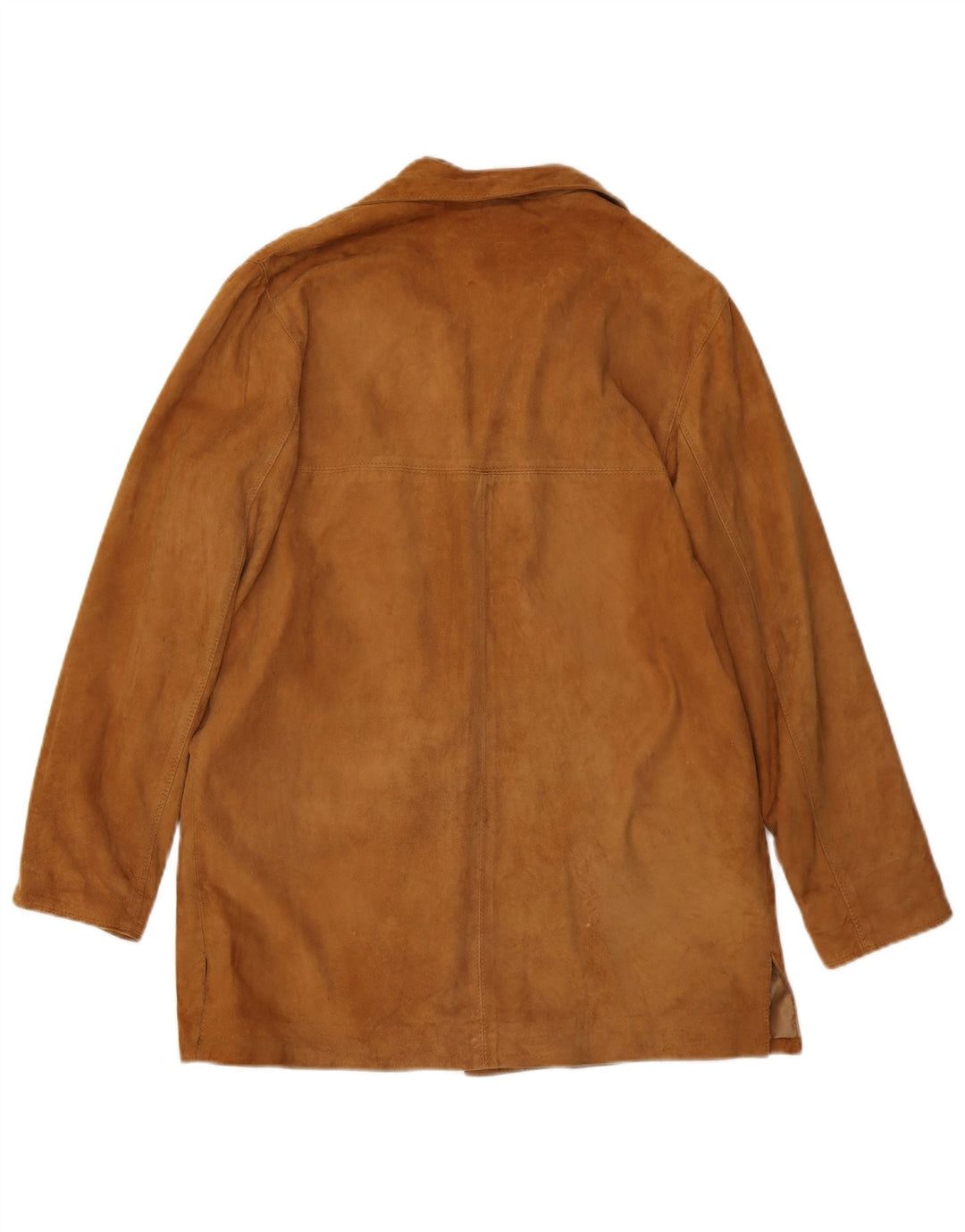 Vintage Damen Wildlederjacke IT 42 Mittelbraunes Leder