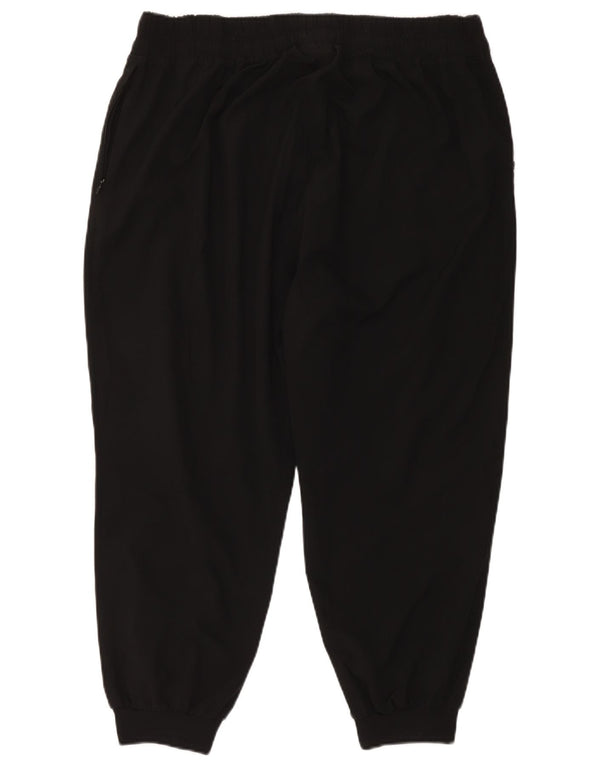 Fila Damen Crop Trainingsanzug Hose Jogger UK 18 XL Schwarz Polyester