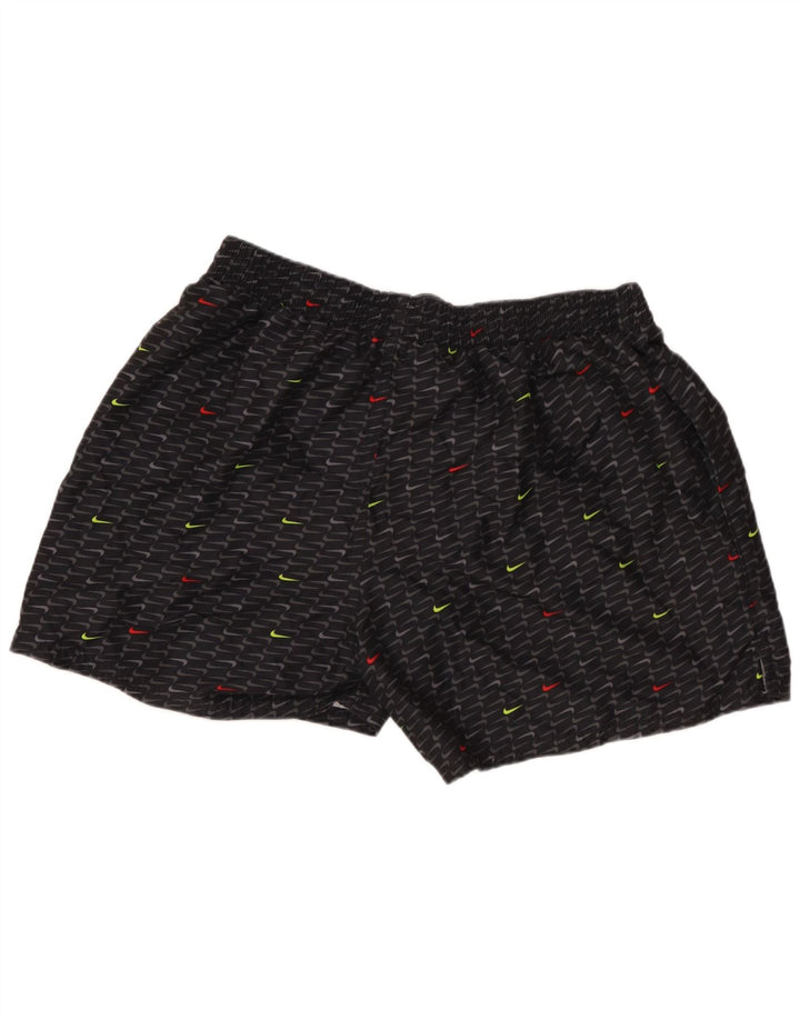 NIKE Herren Graphic Sport Shorts XL Schwarz Geometrisches Polyester
