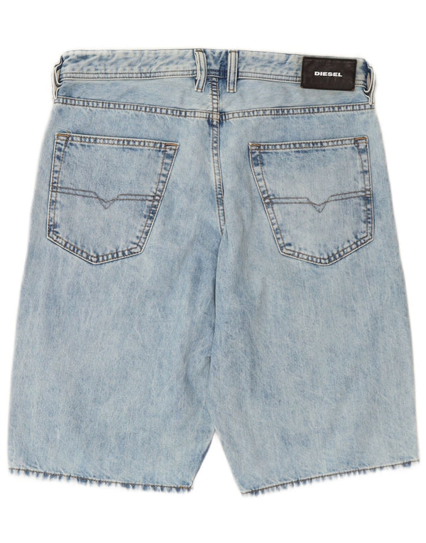 DIESEL Herren Jeansshorts W31 mittelblaue Baumwolle