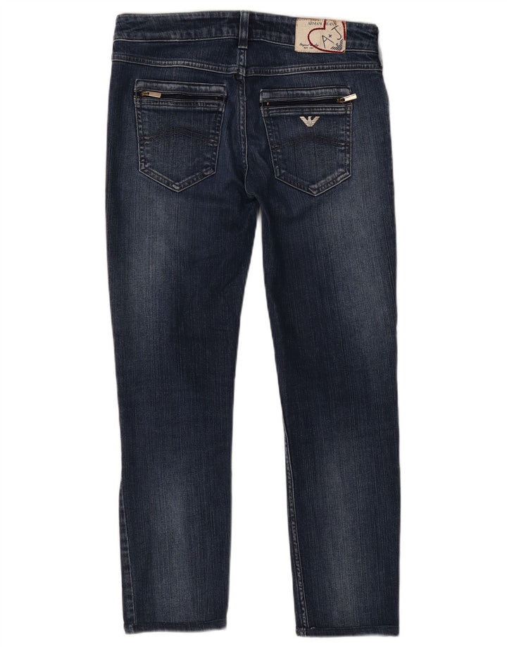 Armani Damen Slim Jeans W28 L26 Marineblaue Baumwolle