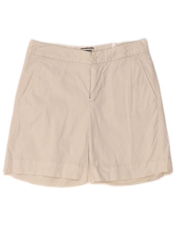 TOMMY HILFIGER Damen Chinoshorts W26 Small Off White Baumwolle