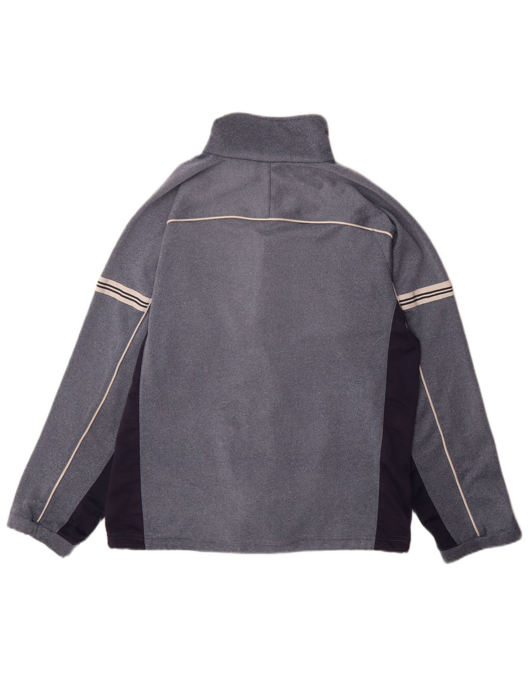 Asics Herren-Trainingsanzug-Top-Jacke, Mittelblau, Farbblock
