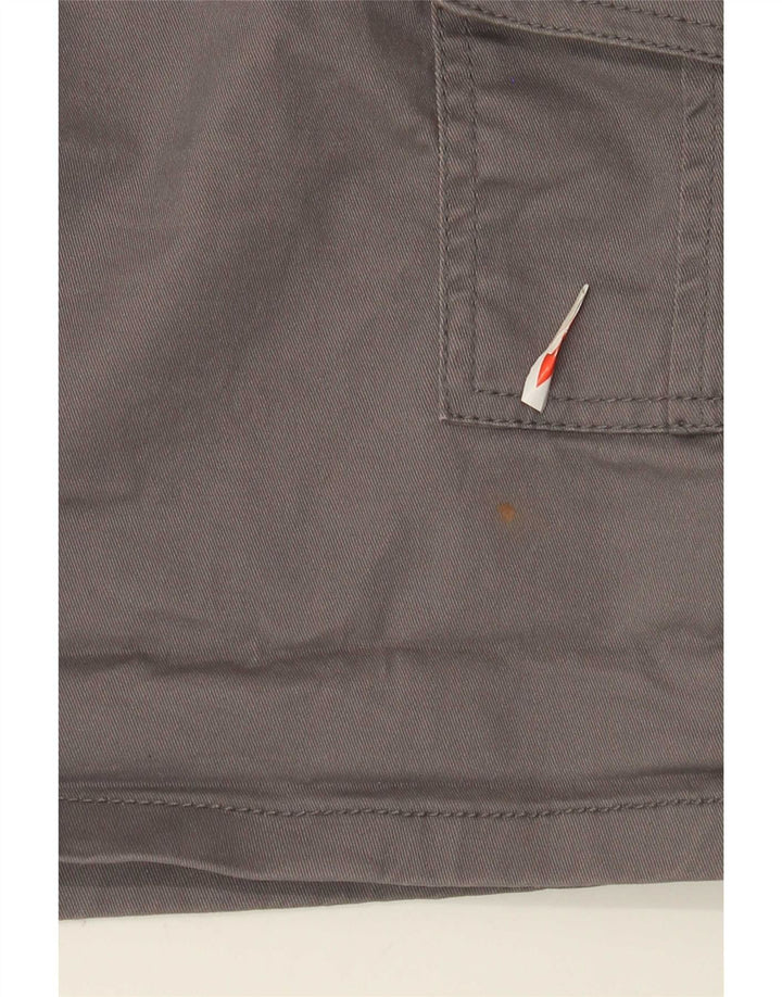 Bench Damen Cargoshorts UK 12 Medium W30 Graue Baumwolle