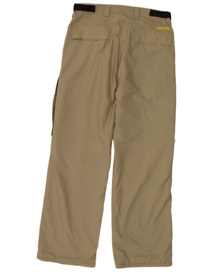 Weipper Herren gerade Cargohose IT 48 Medium W33 L30 Beige Polyester