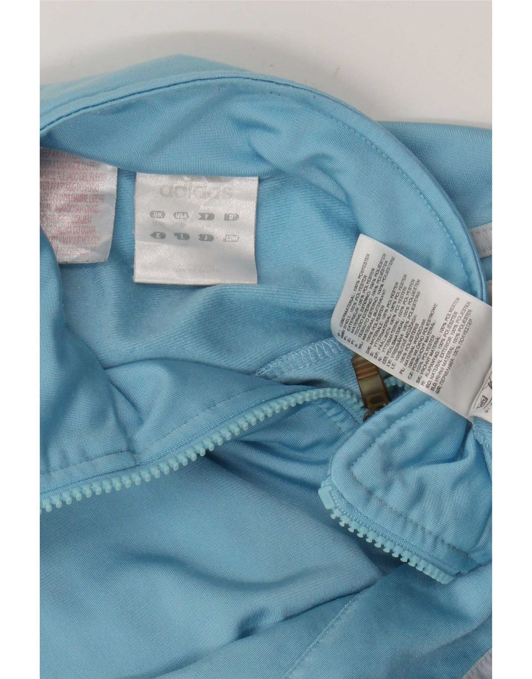 Adidas Jungen Trainingsanzug Top Jacke 13-14 Jahre Blaues Polyester