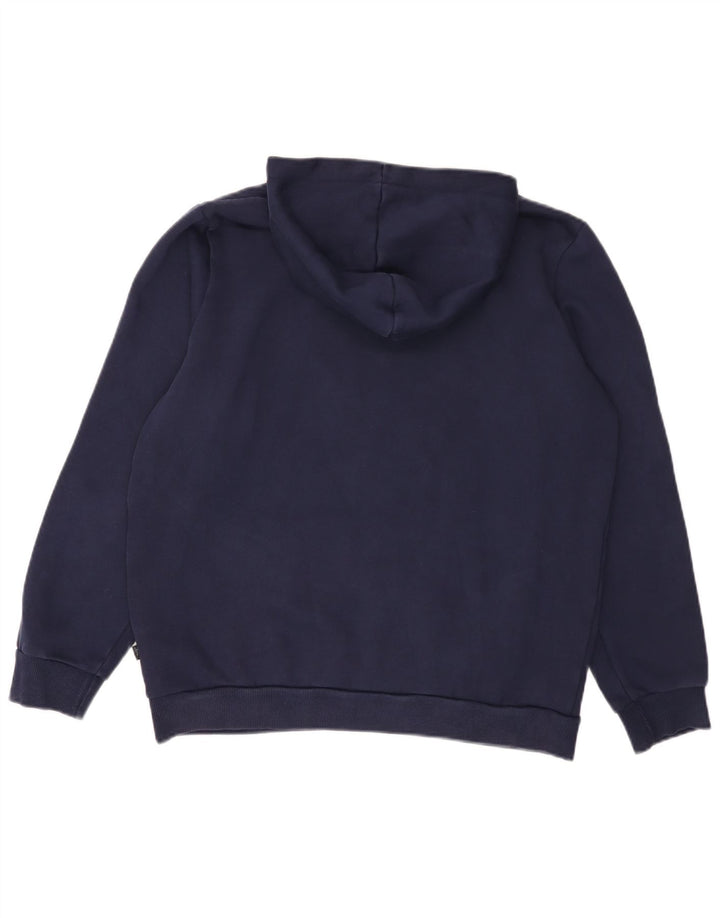 Puma Herren Grafik-Hoodie-Pullover aus Baumwolle in mittlerem Marineblau