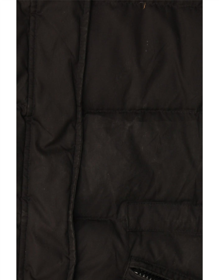 Esprit Damen Wattierte Weste UK 18 XL Schwarz
