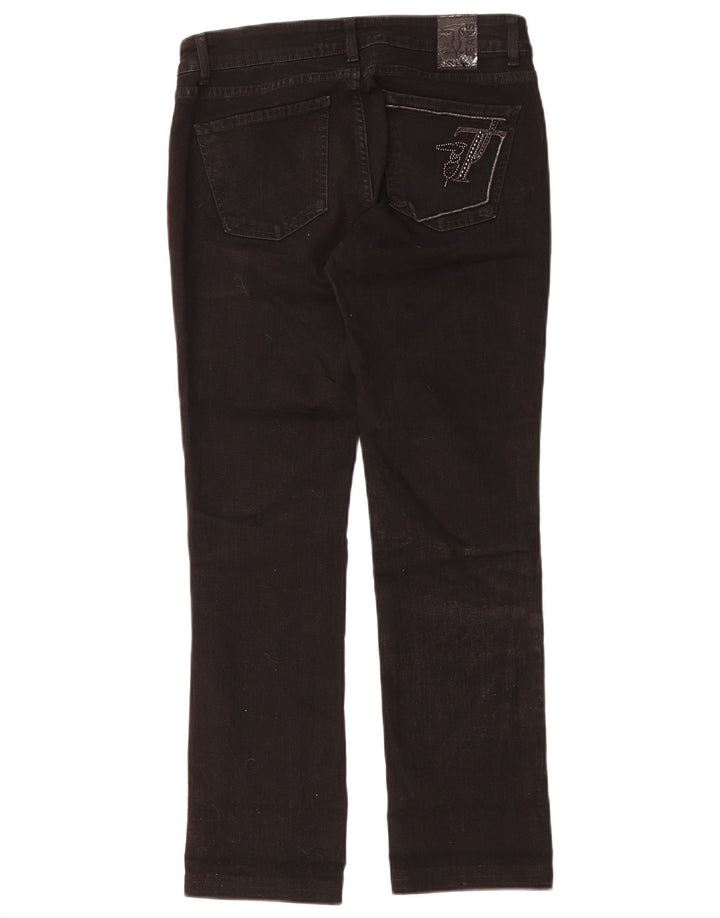 Trussardi Slim-Jeans für Damen, W28, L28, schwarze Baumwolle