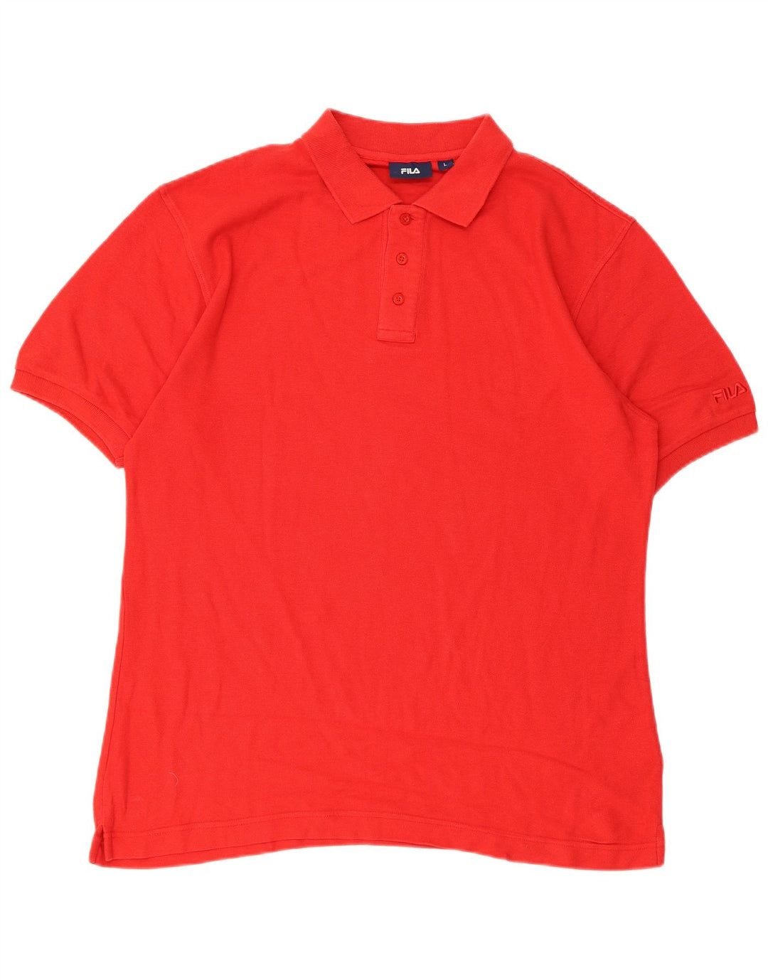 Fila Herren Poloshirt Große rote Baumwolle