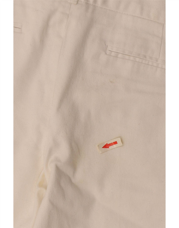Zara Damen Chinoshorts EU 40 Medium W30 Weiße Baumwolle