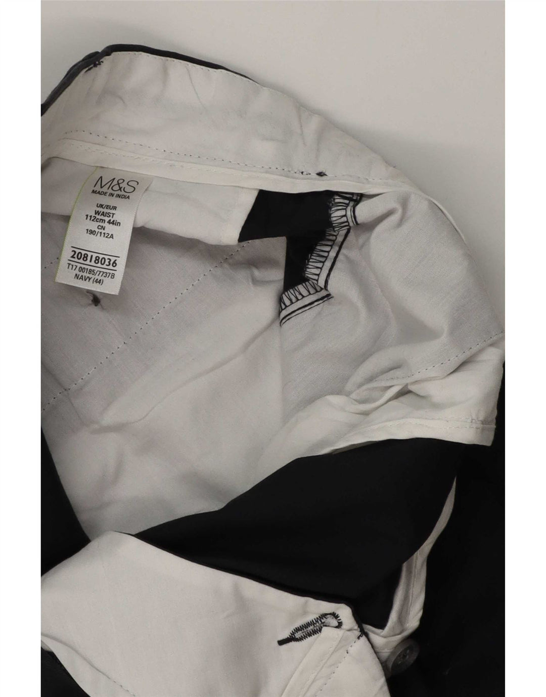 Marks & Spencer Herren Chinoshorts W44 2XL Marineblau Baumwolle