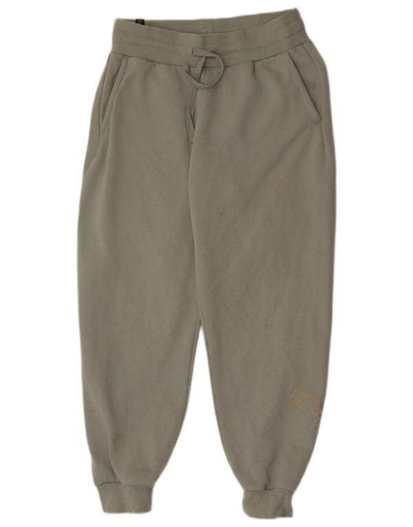 Puma Damen Trainingshose Jogger UK 10 Small Grün Baumwolle