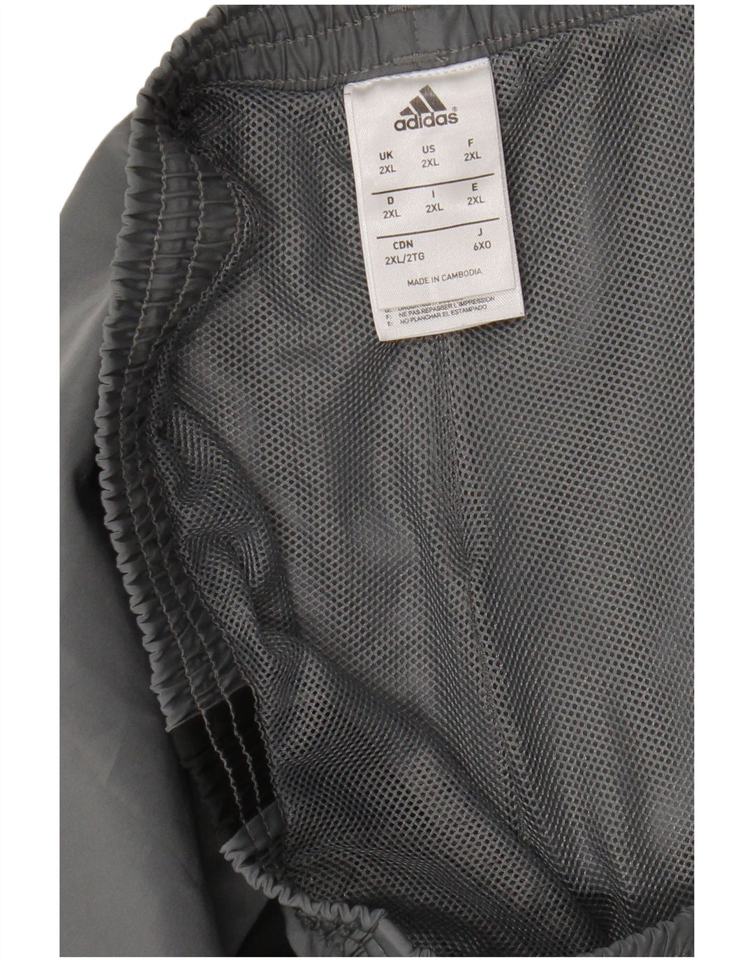 Adidas Herren Sport Shorts 2XL Grau Colourblock Polyester