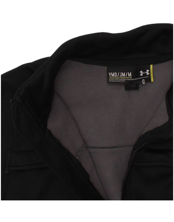 Under Armour Jungen-Trainingsanzug-Top-Jacke, 9–10 Jahre, mittelschwarz