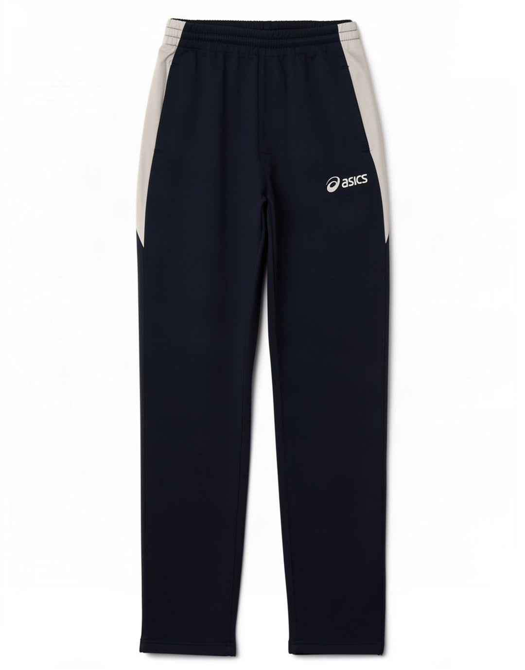 Asics Herren-Trainingshose, klein, marineblau, Farbblock-Polyester