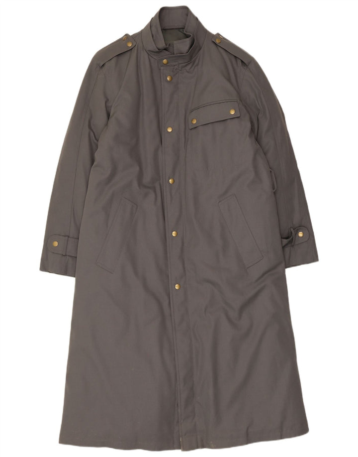 Vintage Herren Militär Trenchcoat UK 38 Mittelgrau