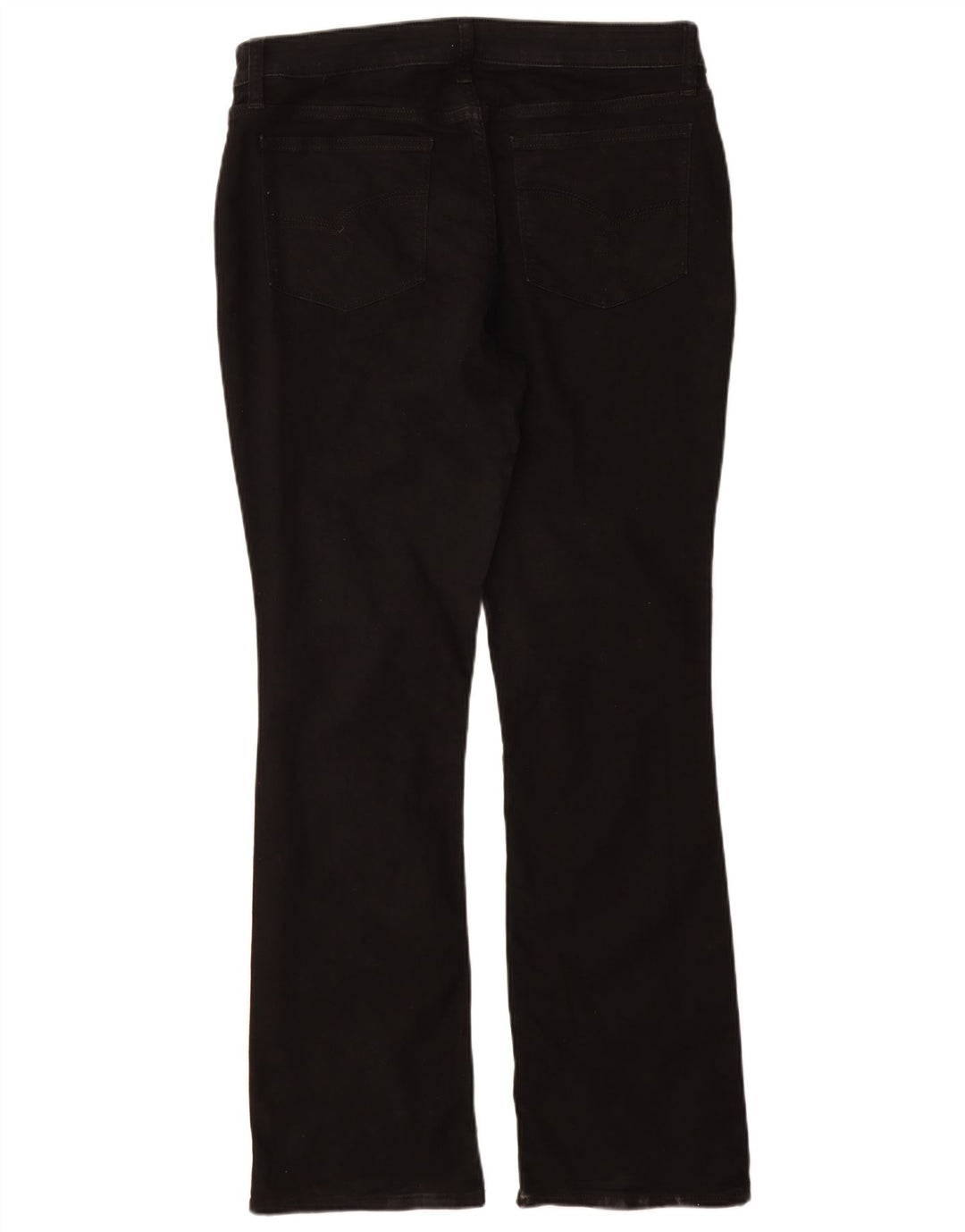 Lee Damen Mid Rise Bootcut Jeans US 16 2XL W36 L32 Schwarze Baumwolle