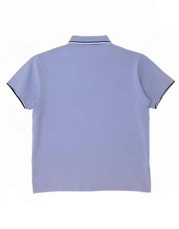 Champion Herren Poloshirt 2XL Blau gestreift