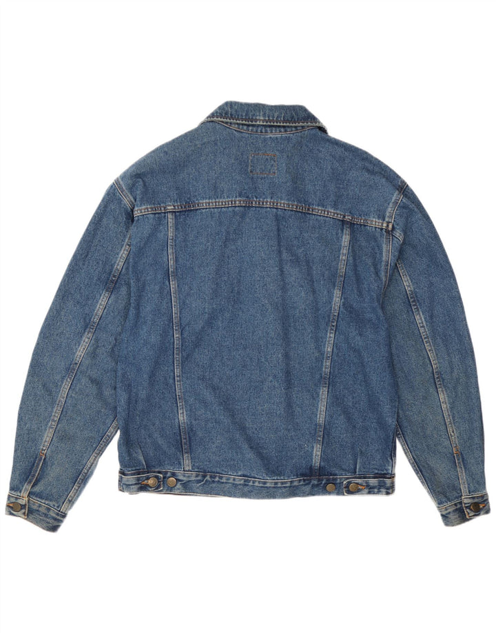 Doringo Herren Jeansjacke UK 38 Mittelblaue Baumwolle