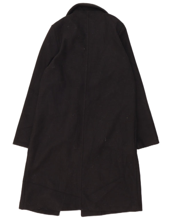 Zara Womens Open Overcoat UK 14 Mittelschwarzes Polyester