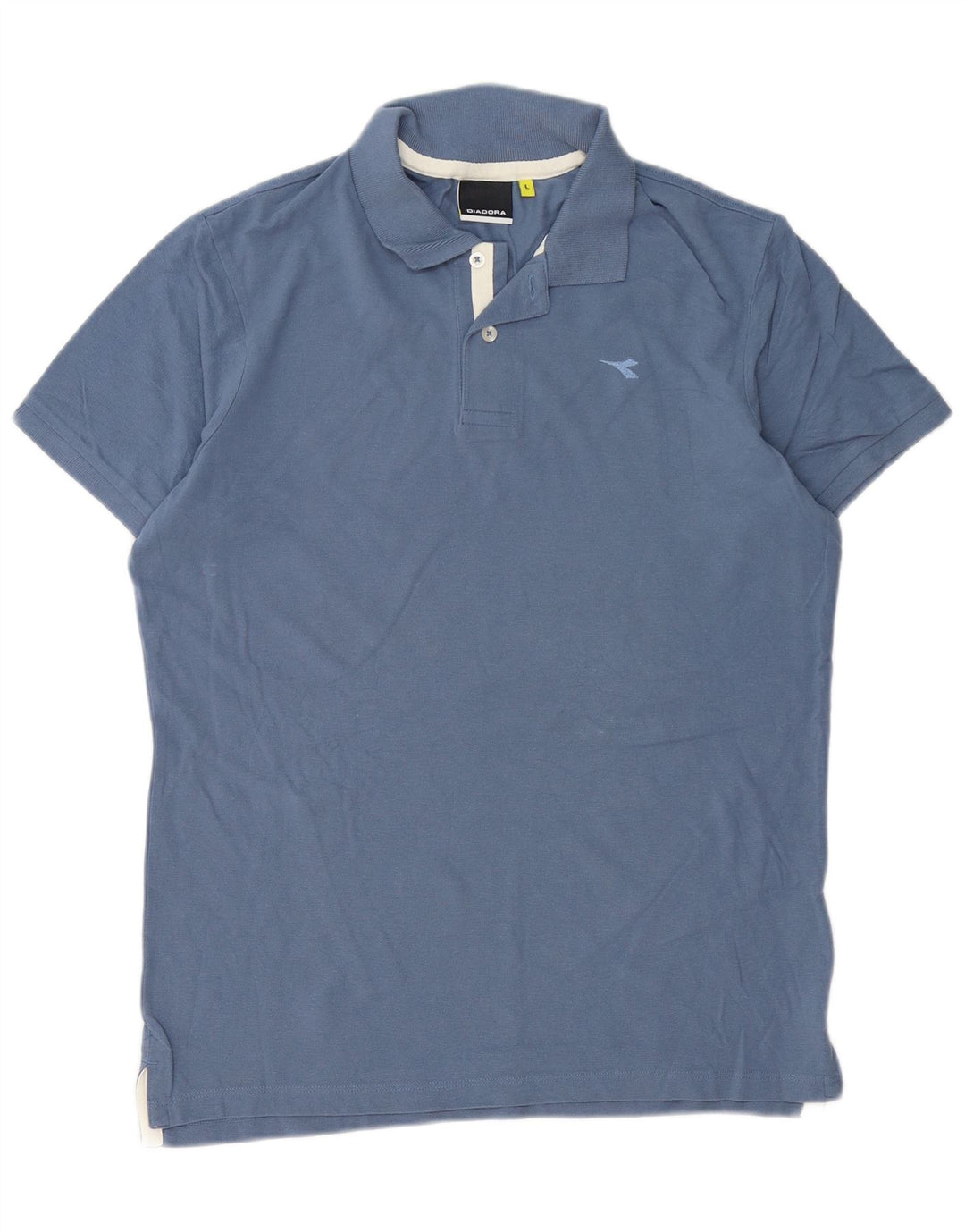Diadora Herren-Poloshirt, große blaue Baumwolle