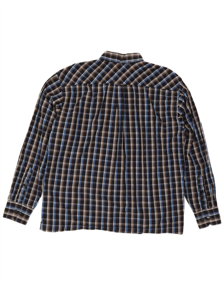 Ben Sherman Herrenhemd 2XL schwarz kariert Baumwolle