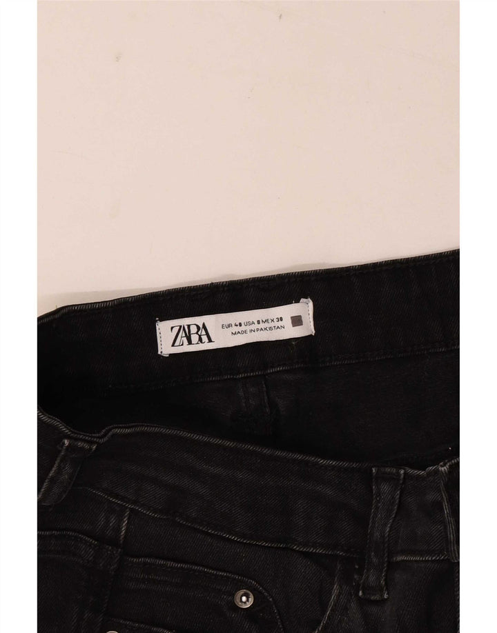 Zara Damen Tapered Jeans EU 40 Medium W30 L26 Schwarz