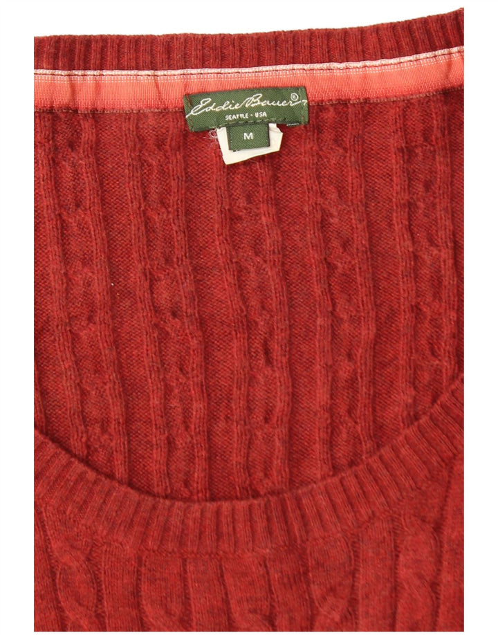 EDDIE BAUER Damen Seattle Pullover mit U-Boot-Ausschnitt, UK 12, Mittelrot