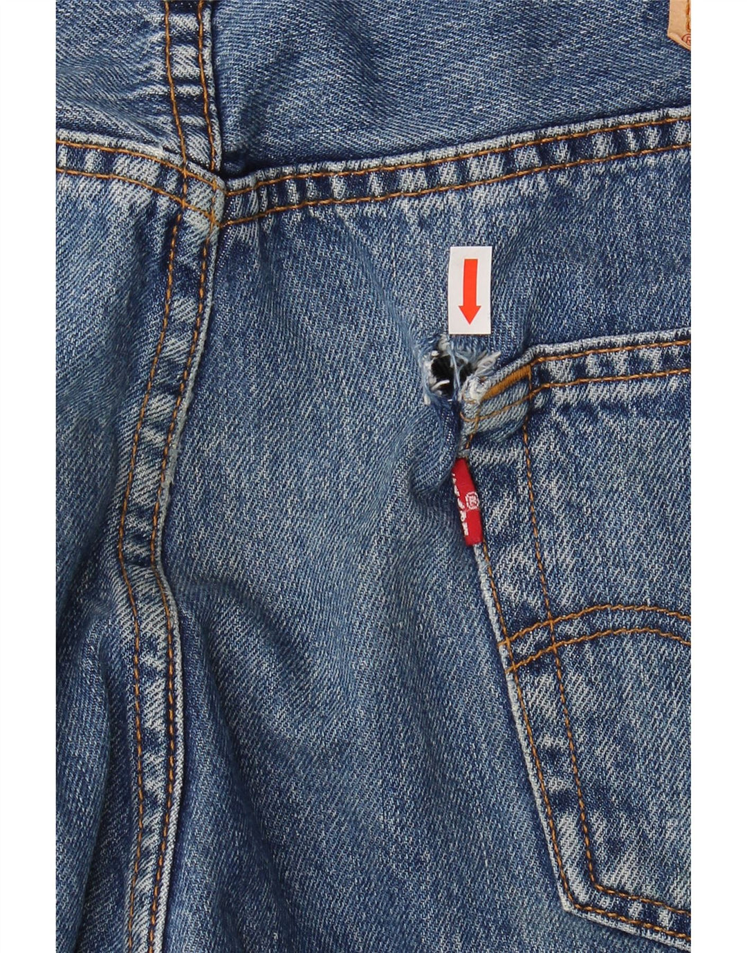 Levi's Herren 501 Straight Jeans W36 L28 Blaue Baumwolle