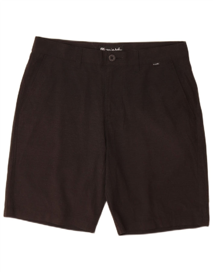 Travis Mathew Herren Chinoshorts W32 Mittelschwarzes Polyester
