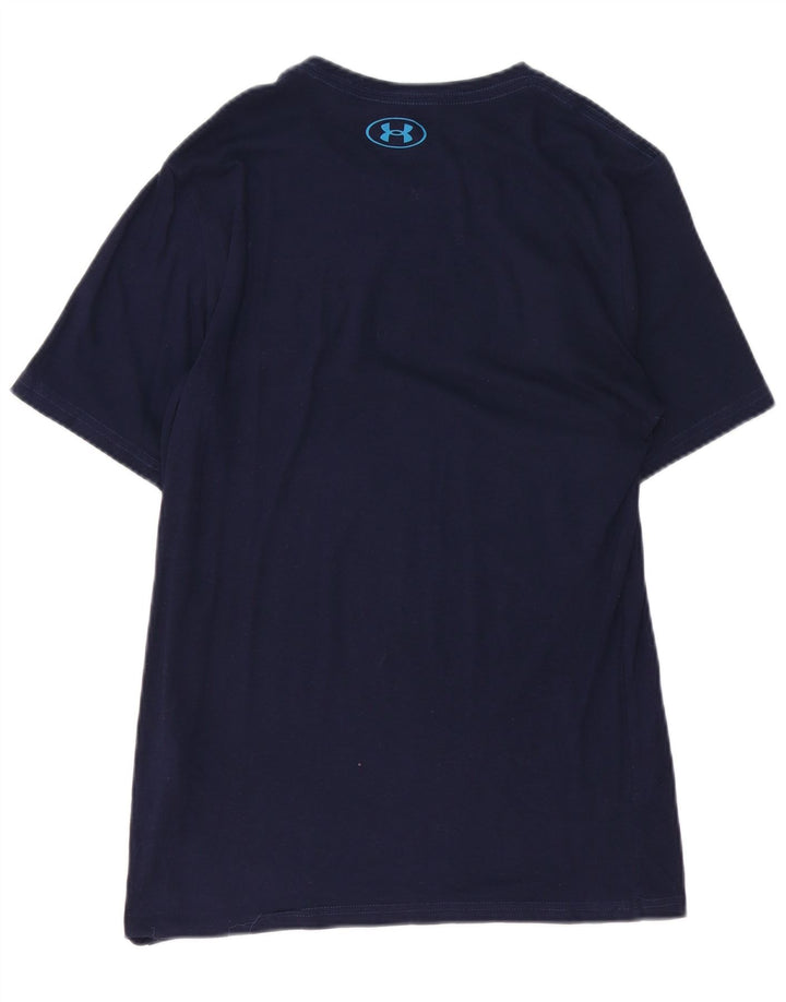UNDER ARMOUR Herren-T-Shirt mit Grafik, Größe S, marineblau, Baumwolle