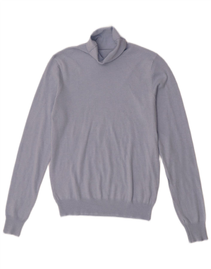 Rollkragenpullover für Damen von Zara, Gr. 12, Mittelblau