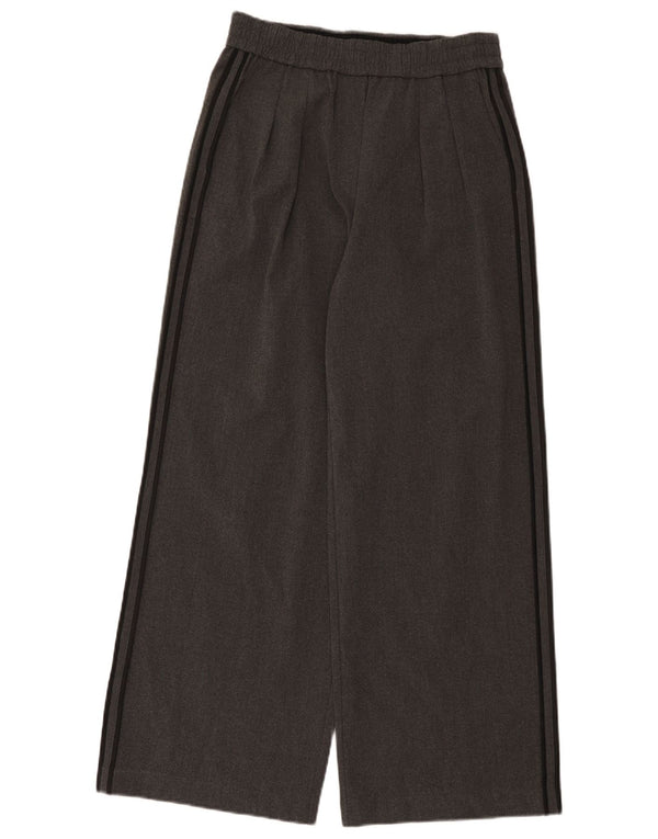 Marks & Spencer Damen-Freizeithose mit weitem Bein, UK 10, Größe S, W30, L29, Grau