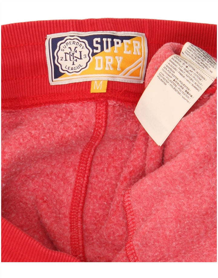 SUPERDRY Herren-Trainingsanzughose mit grafischem Muster, mittelrote Baumwolle