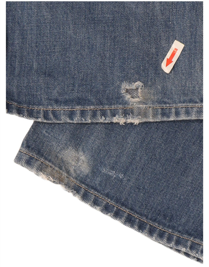 Diesel Damen Bootcut Jeans W26 L33 Blaue Baumwolle