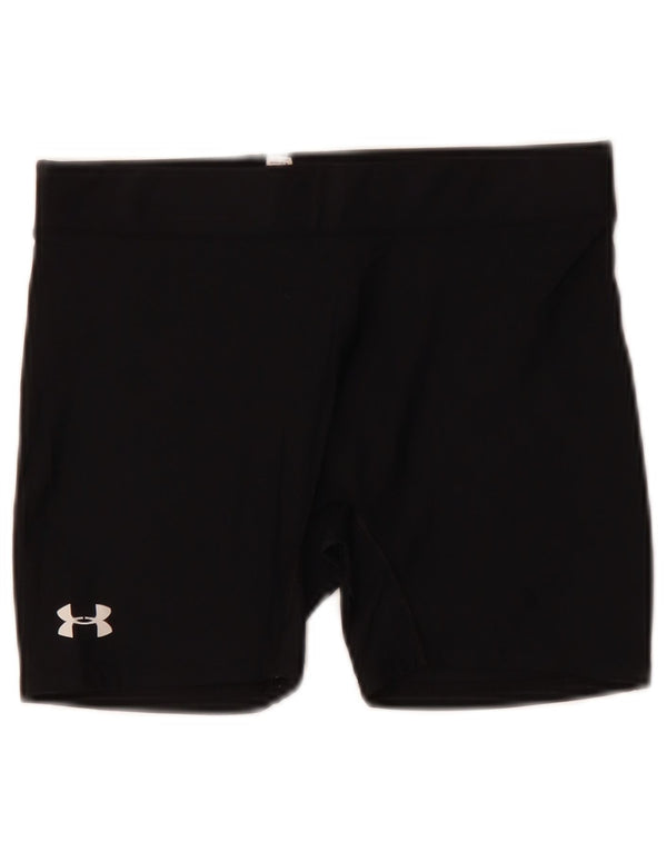 Under Armour Damen-Sportshorts UK 12 Mittelschwarzes Nylon