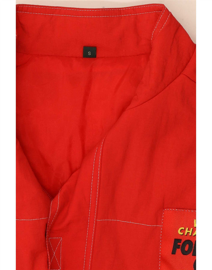Parmalat Herren-Formel-1-Grafik-Racer-Jacke, UK 36, kleines rotes Nylon