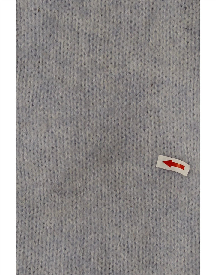 Zara Damen-Pullover, übergroß, Rundhalsausschnitt, Gr. 18, XL, Blau, Polyester