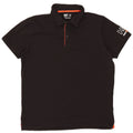Helly Hansen Herren-Poloshirt mit Grafik, 2XL, schwarze Baumwolle