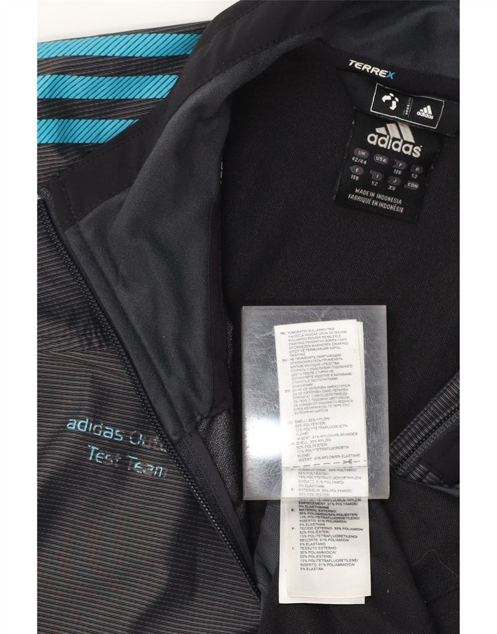 ADIDAS Herren Terrex Trainingsanzug Top Jacke UK 42/44 Large Marineblau