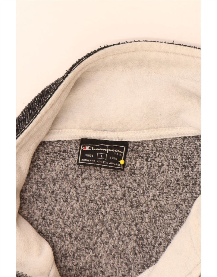 Champion Herren-Sweatshirt mit grafischer, lockerer Passform, groß, grau gefleckt