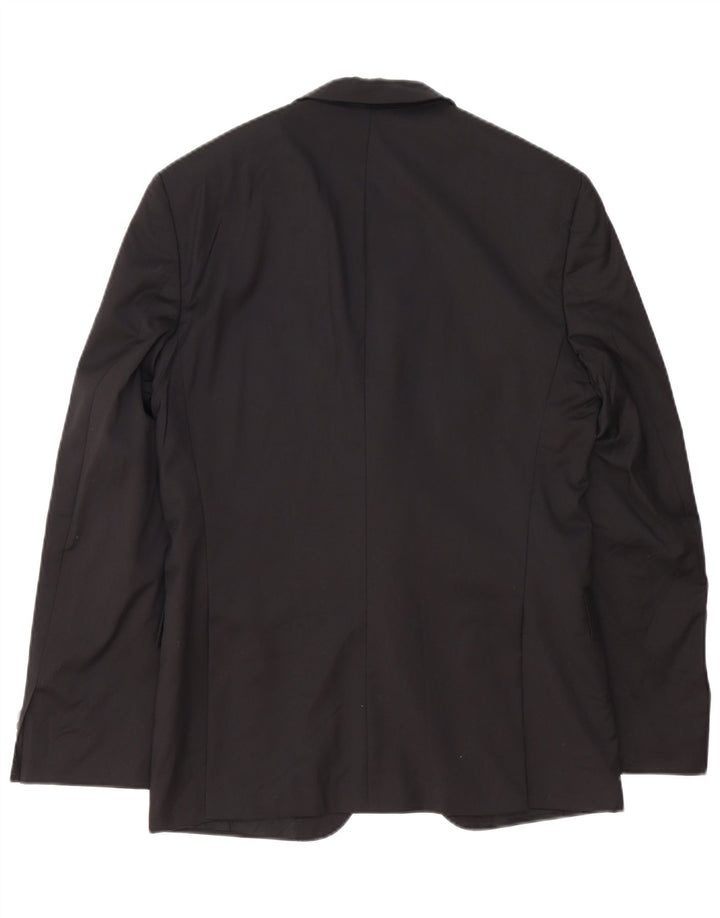 HUGO BOSS Herren 2-Knopf-Blazerjacke UK 38 Mittelschwarz