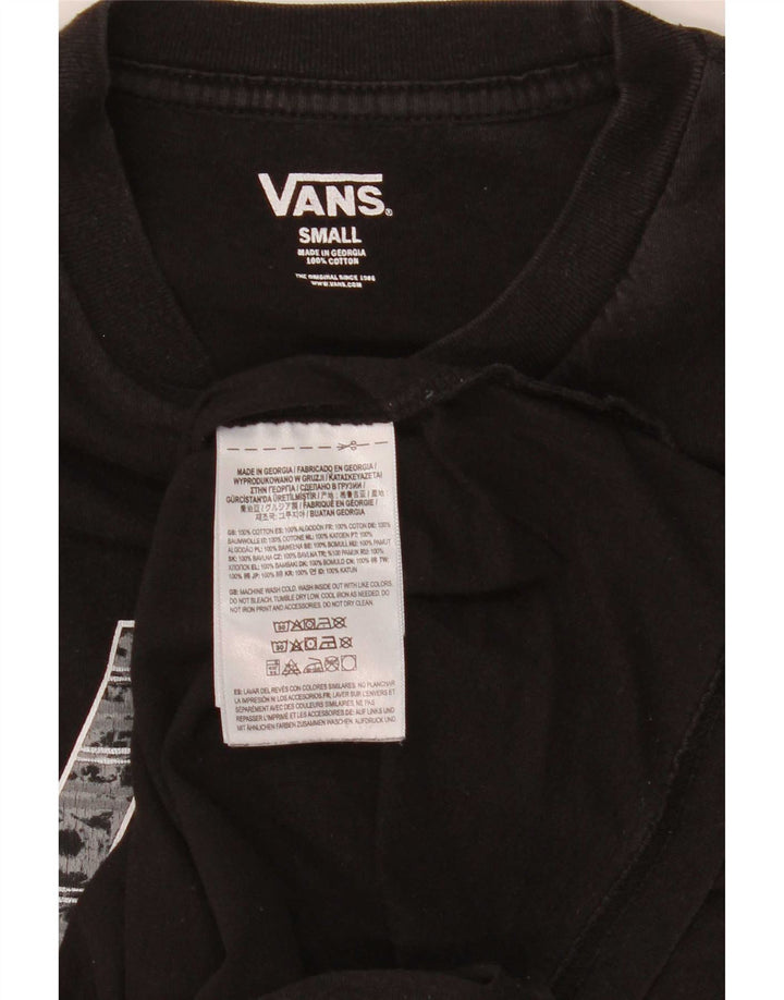 Vans Herren Graphic Top Langarm Small Schwarz Baumwolle