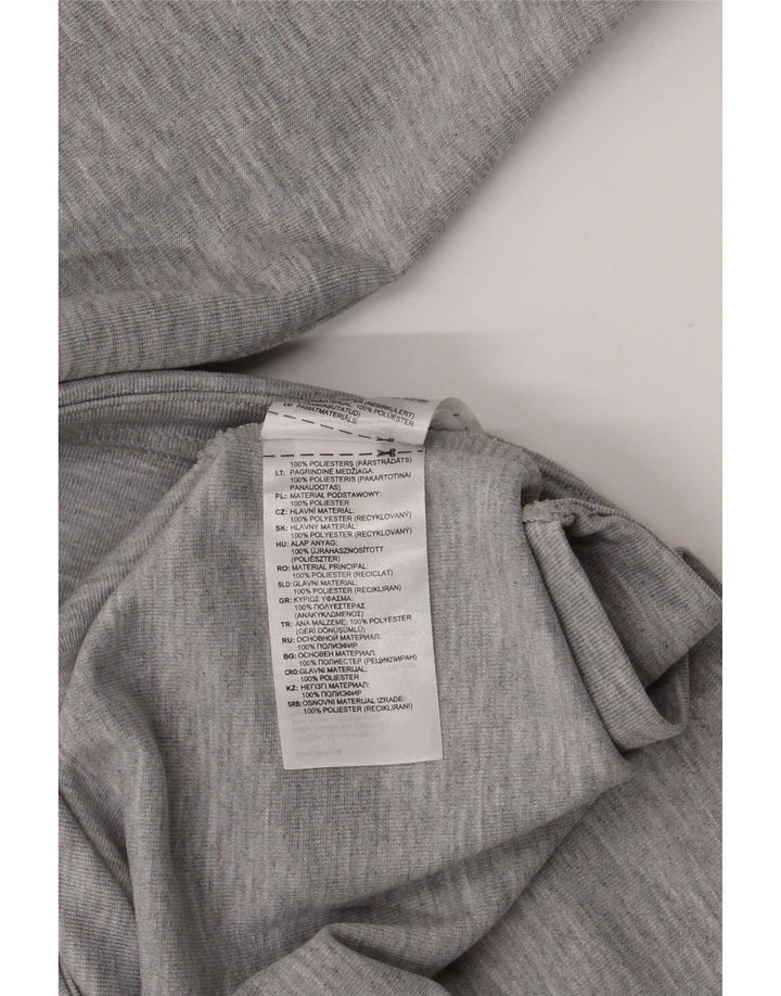 Adidas Herren Graphic Hoodie Pullover Small Grau Polyester