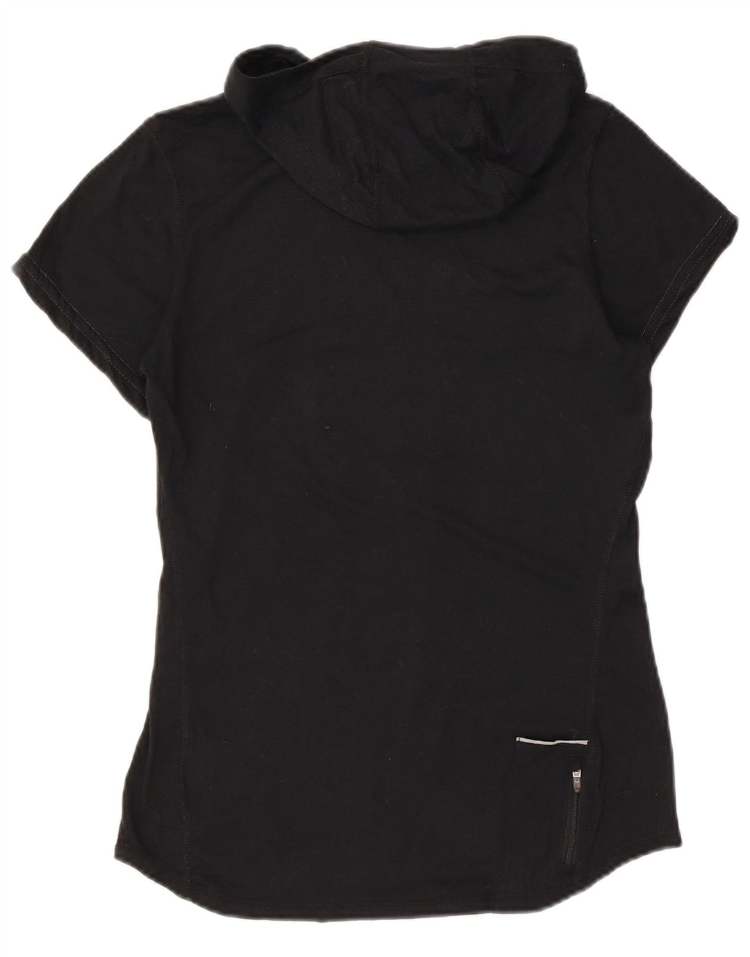 Nike Damen Dri Fit T-Shirt mit Kapuze, UK 10, Größe S, Schwarz, Polyester