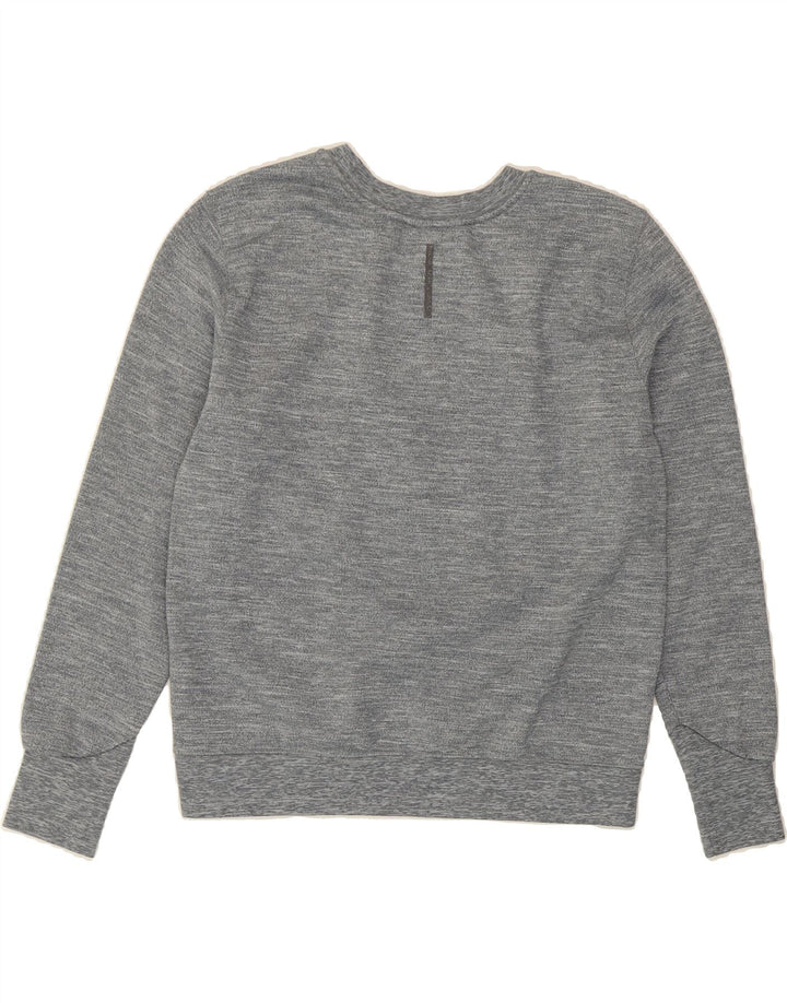 CALVIN KLEIN JEANS Womens Graphic Sweatshirt Jumper UK 14 Medium Grey Vintage Calvin Klein Jeans and Second-Hand Calvin Klein Jeans from Messina Hembry 