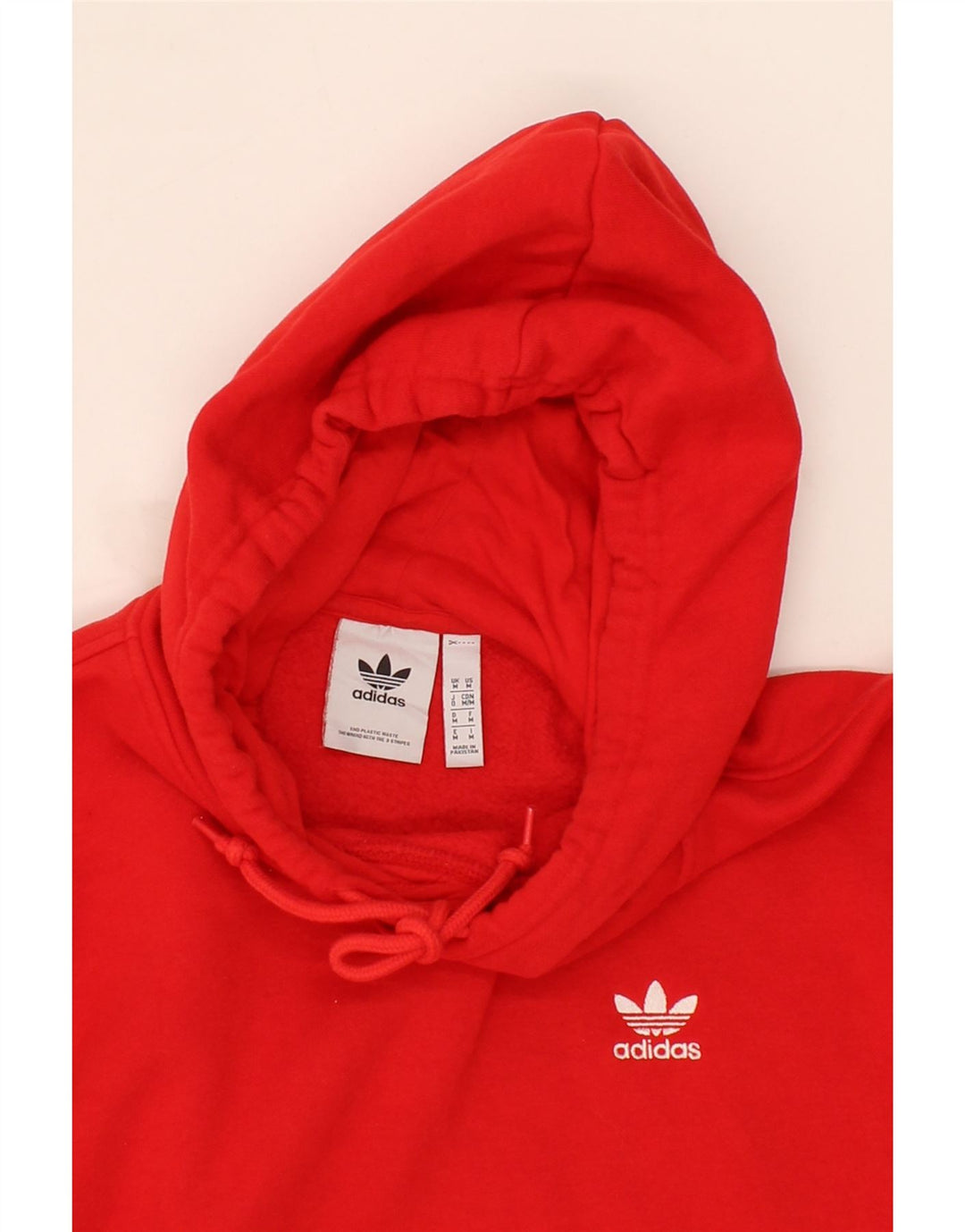 ADIDAS Mens Hoodie Jumper Medium Red Cotton Vintage Adidas and Second-Hand Adidas from Messina Hembry 